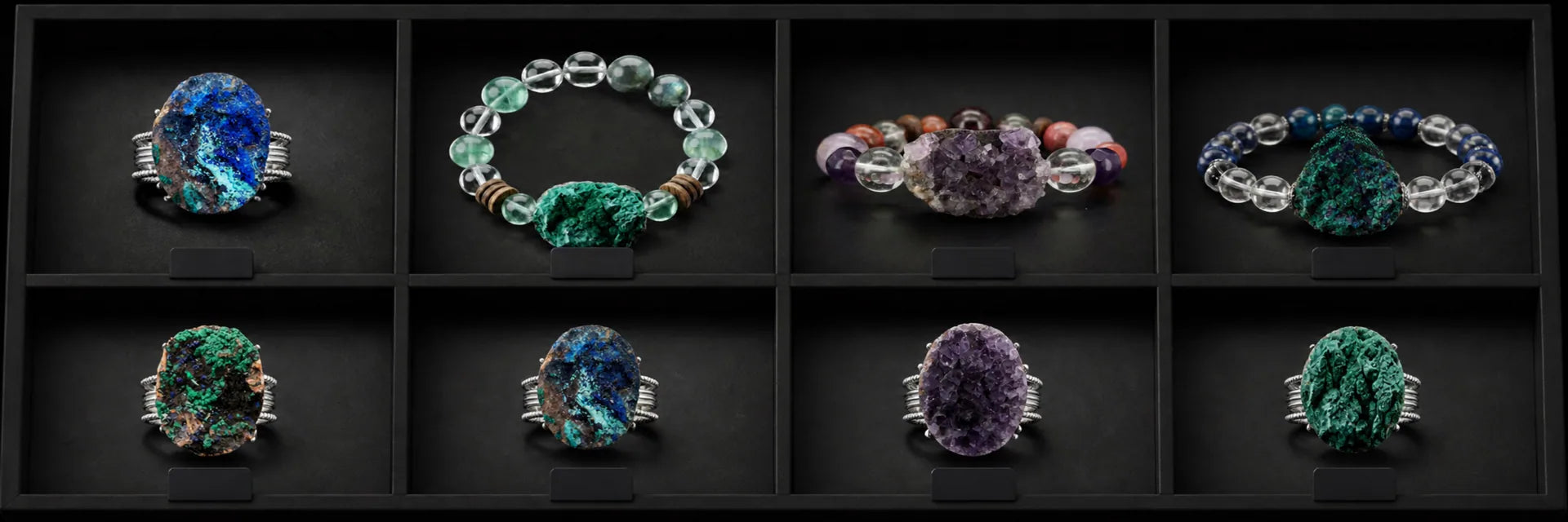 Eight Orelumia pieces arranged as individual First Drop records.