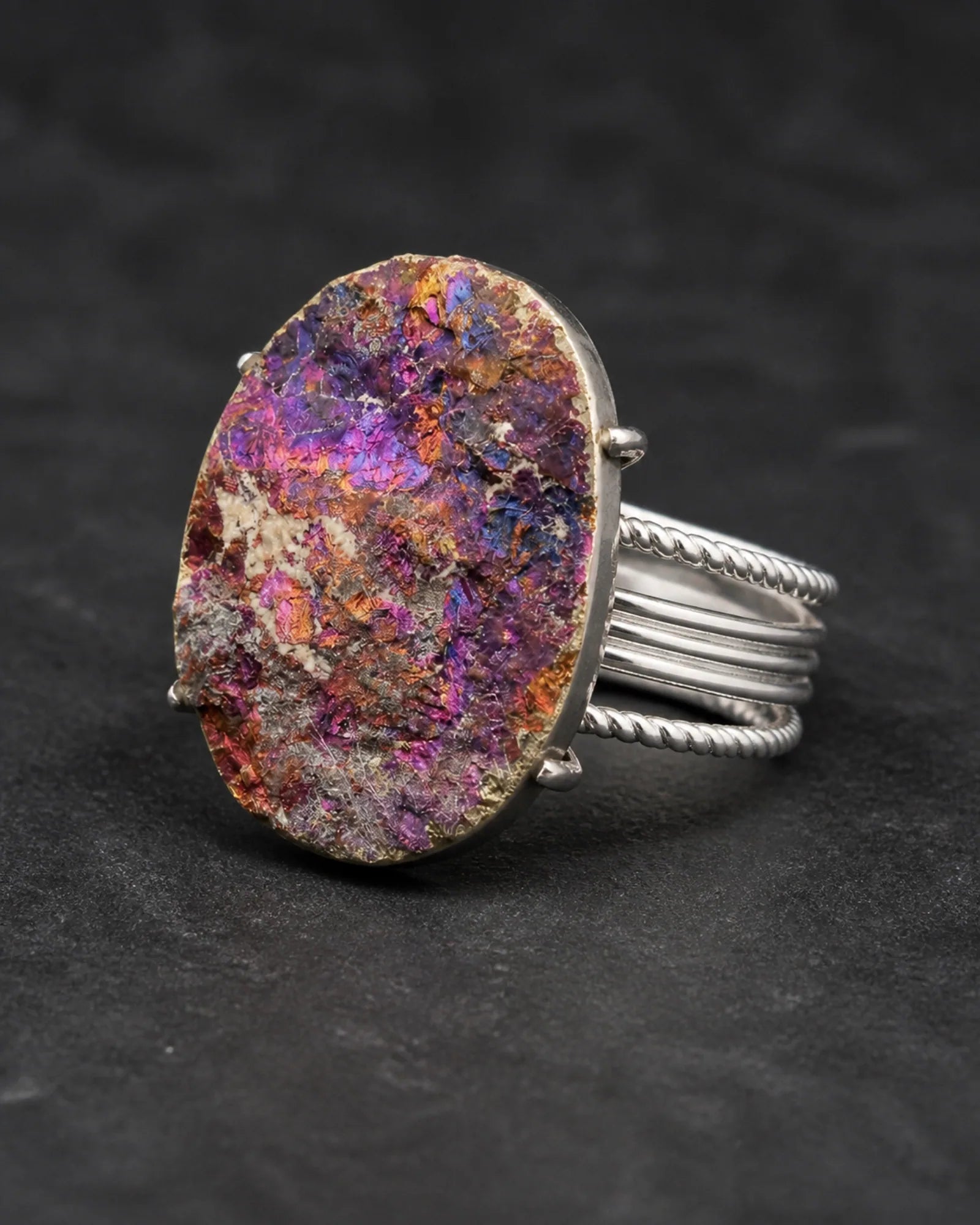 Night Prism Ring — JR01-002 — three-quarter construction view