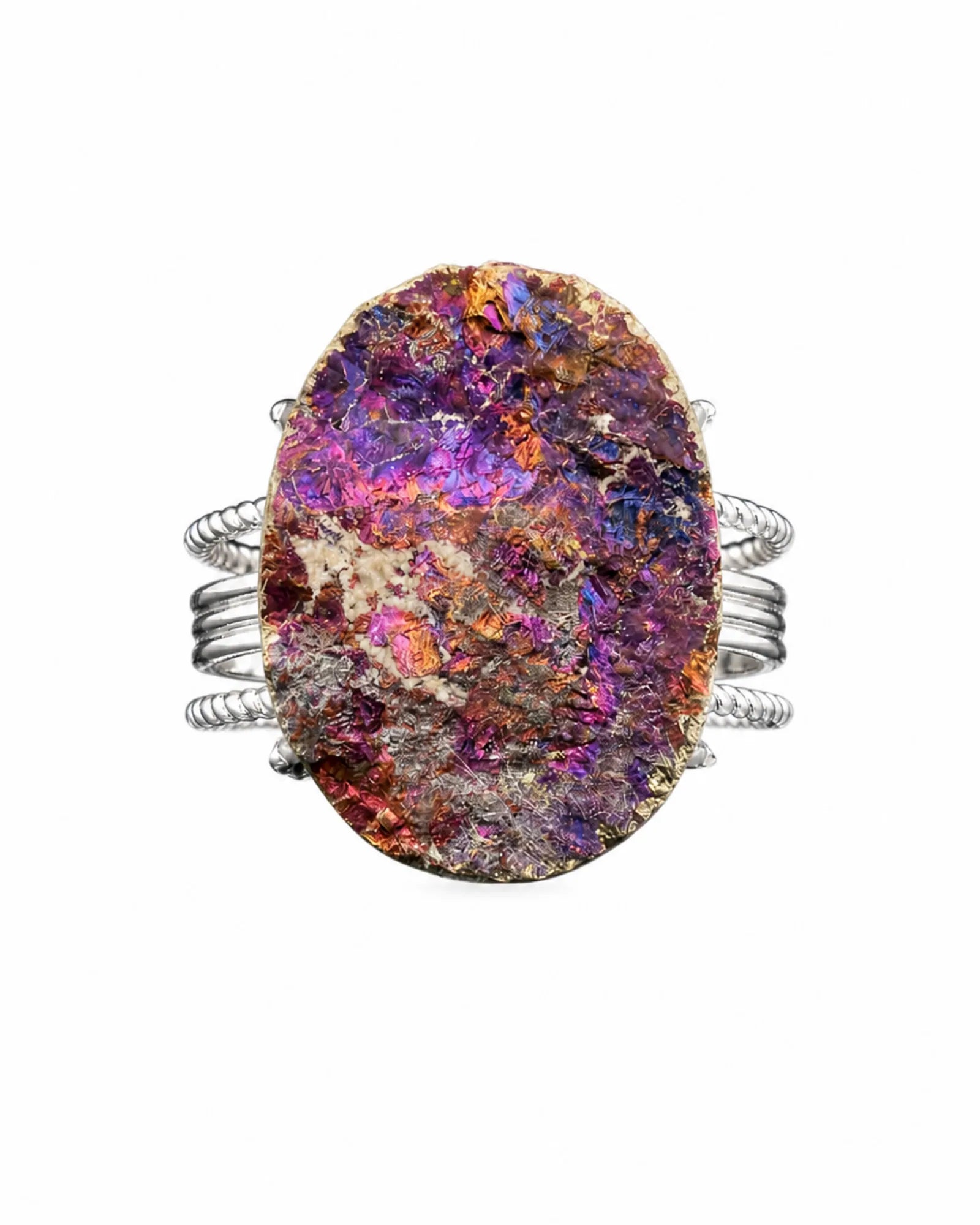 Night Prism Ring — natural mineral ring