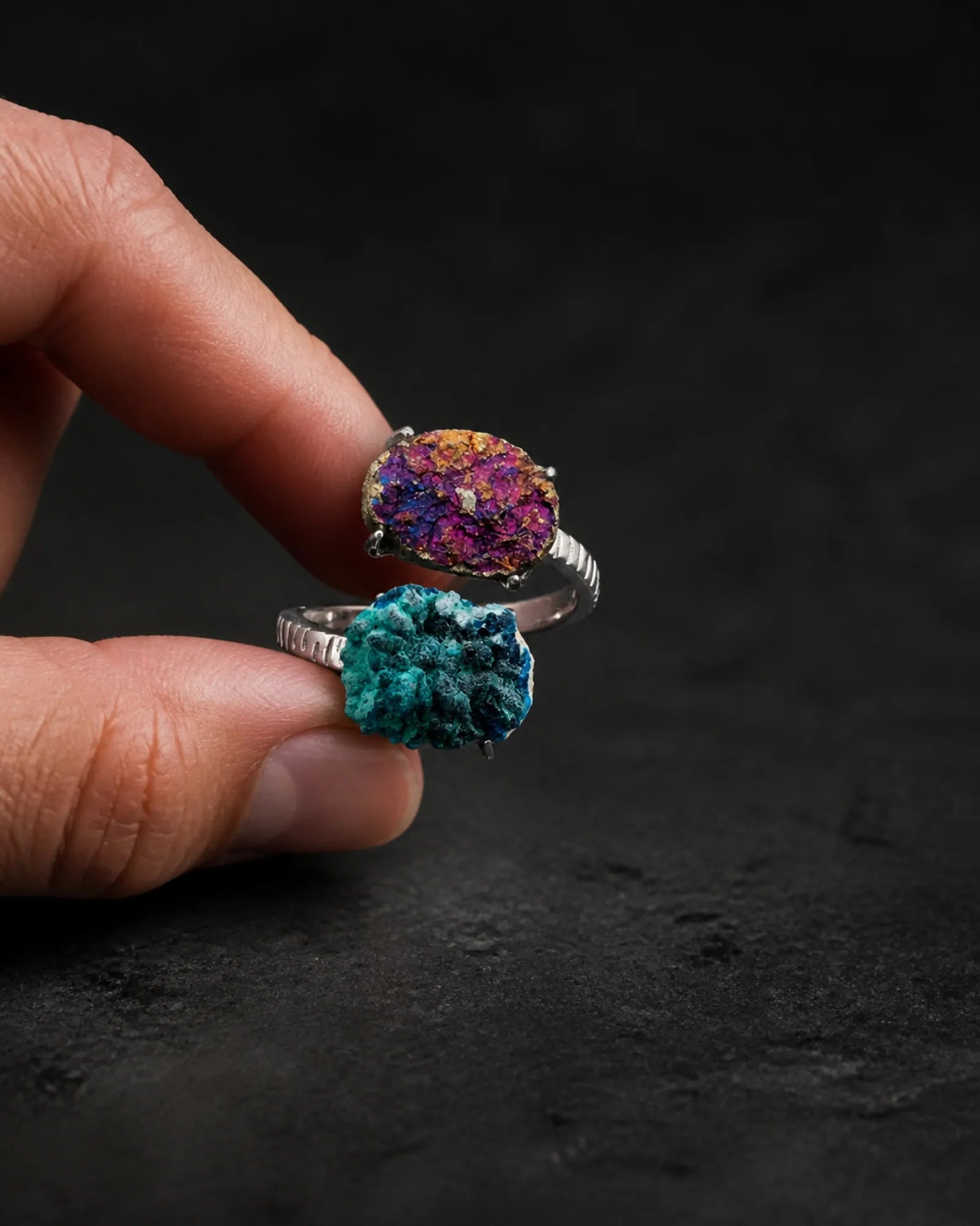 Twin Signal Ring — JR01-005 — claim moment