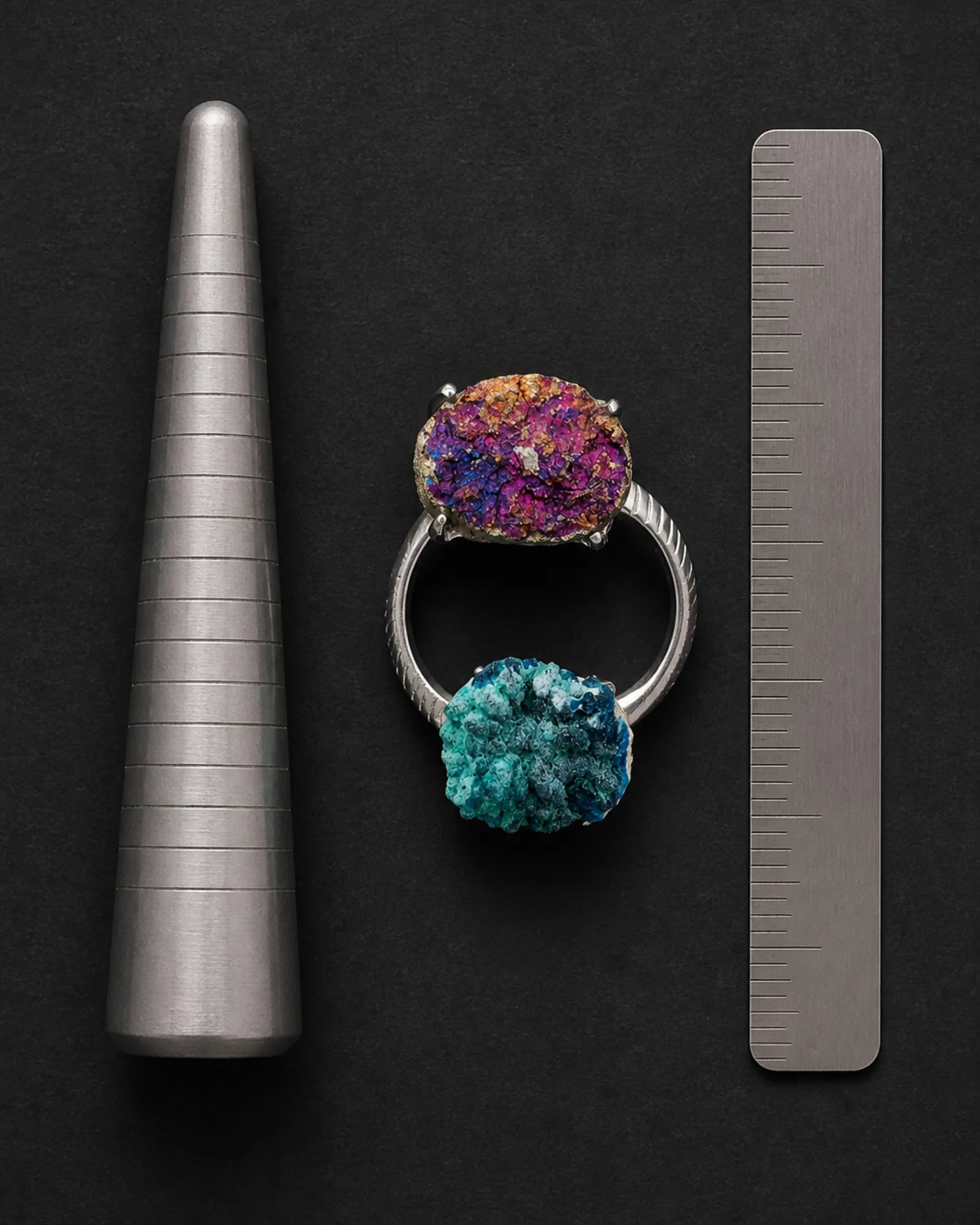 Twin Signal Ring — JR01-005 — full structure and scale record