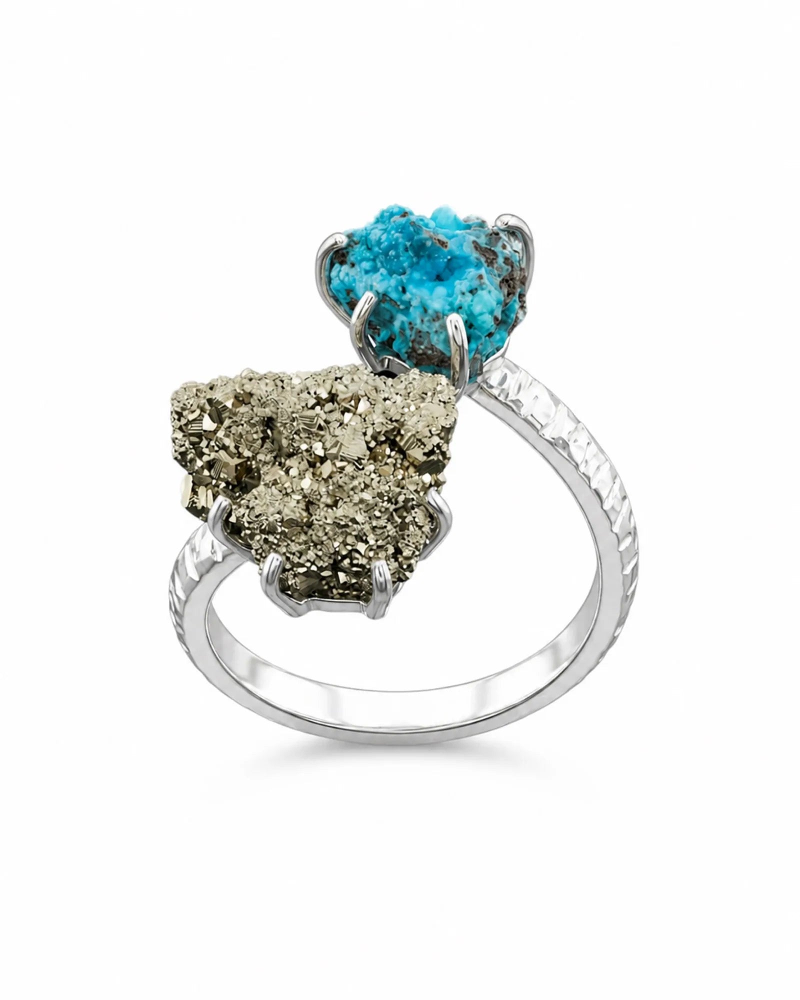 Crossroads Ring — natural mineral ring