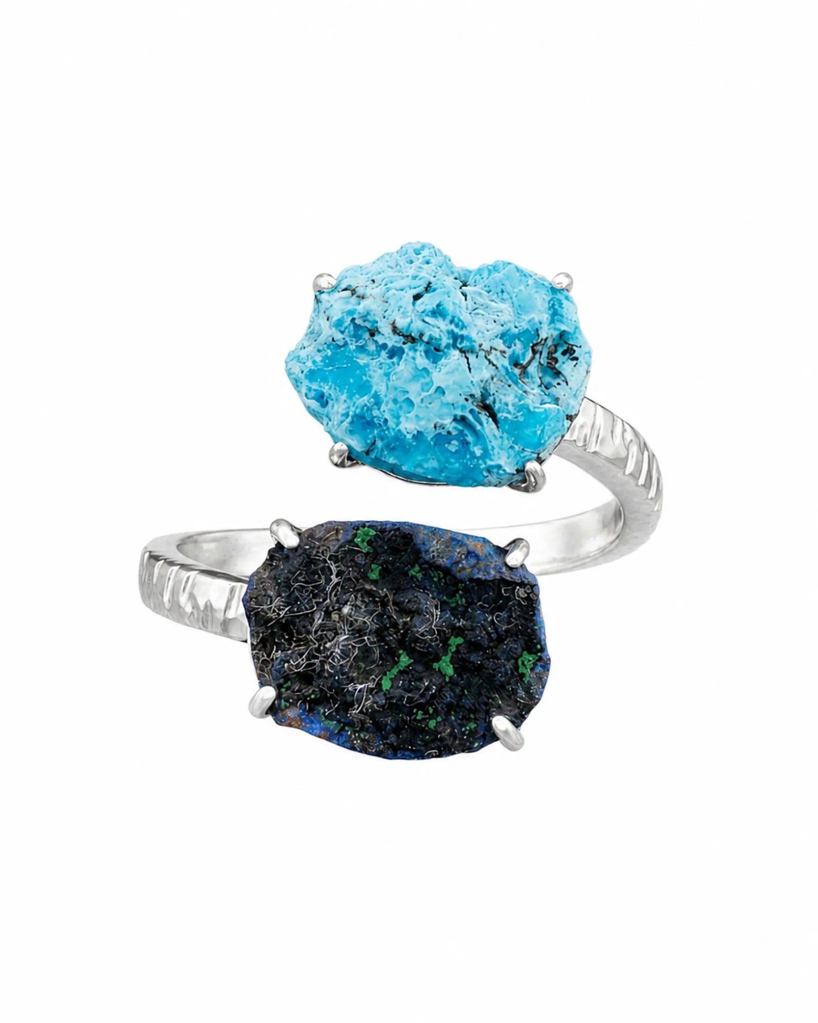 Blue Shadow Ring — natural mineral ring
