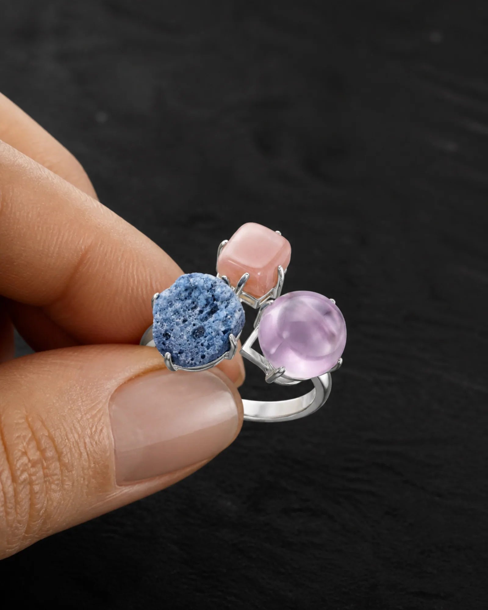 Three Quiet Colors Ring — JR01-012 — claim moment