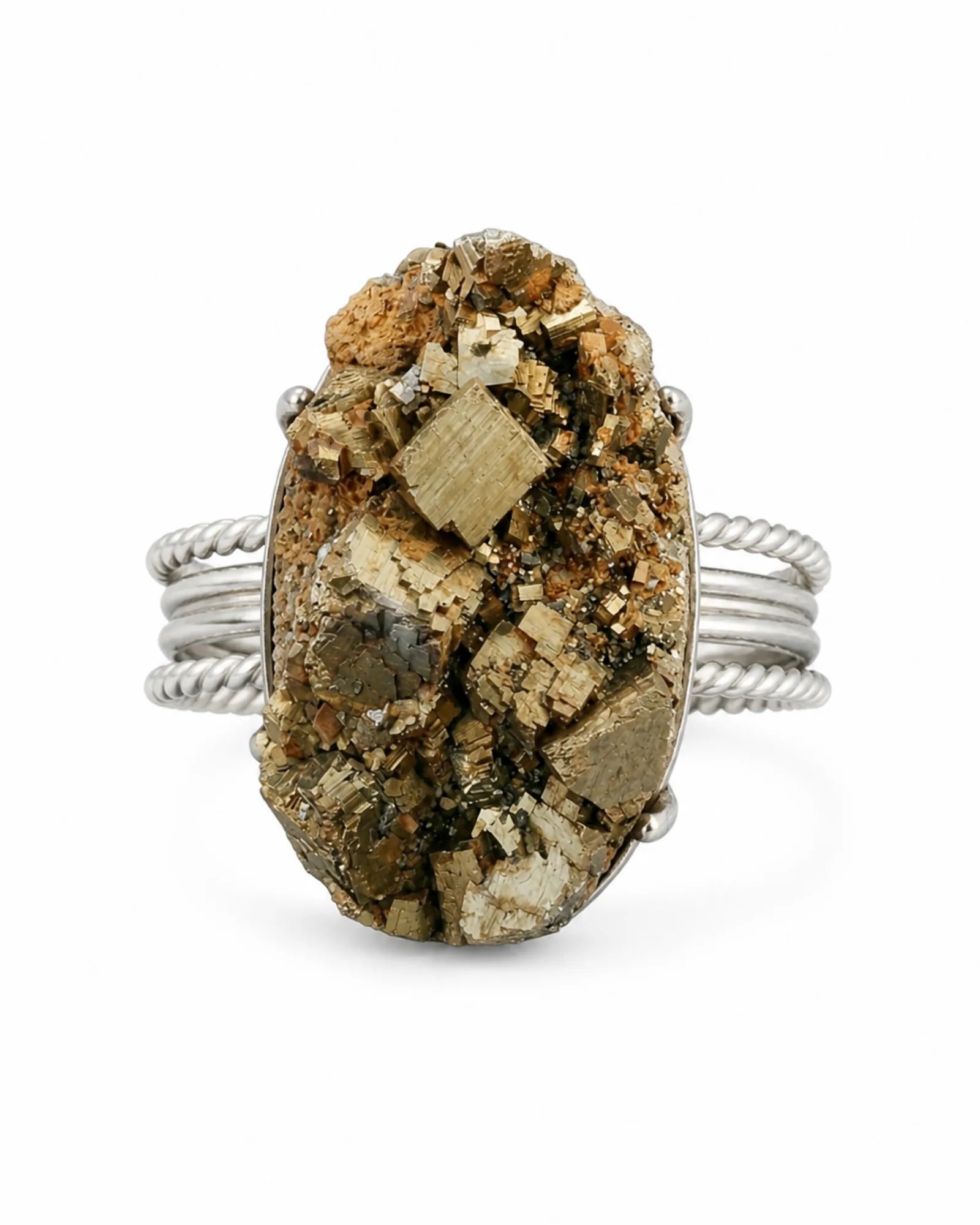 Old Gold Ring — natural mineral ring