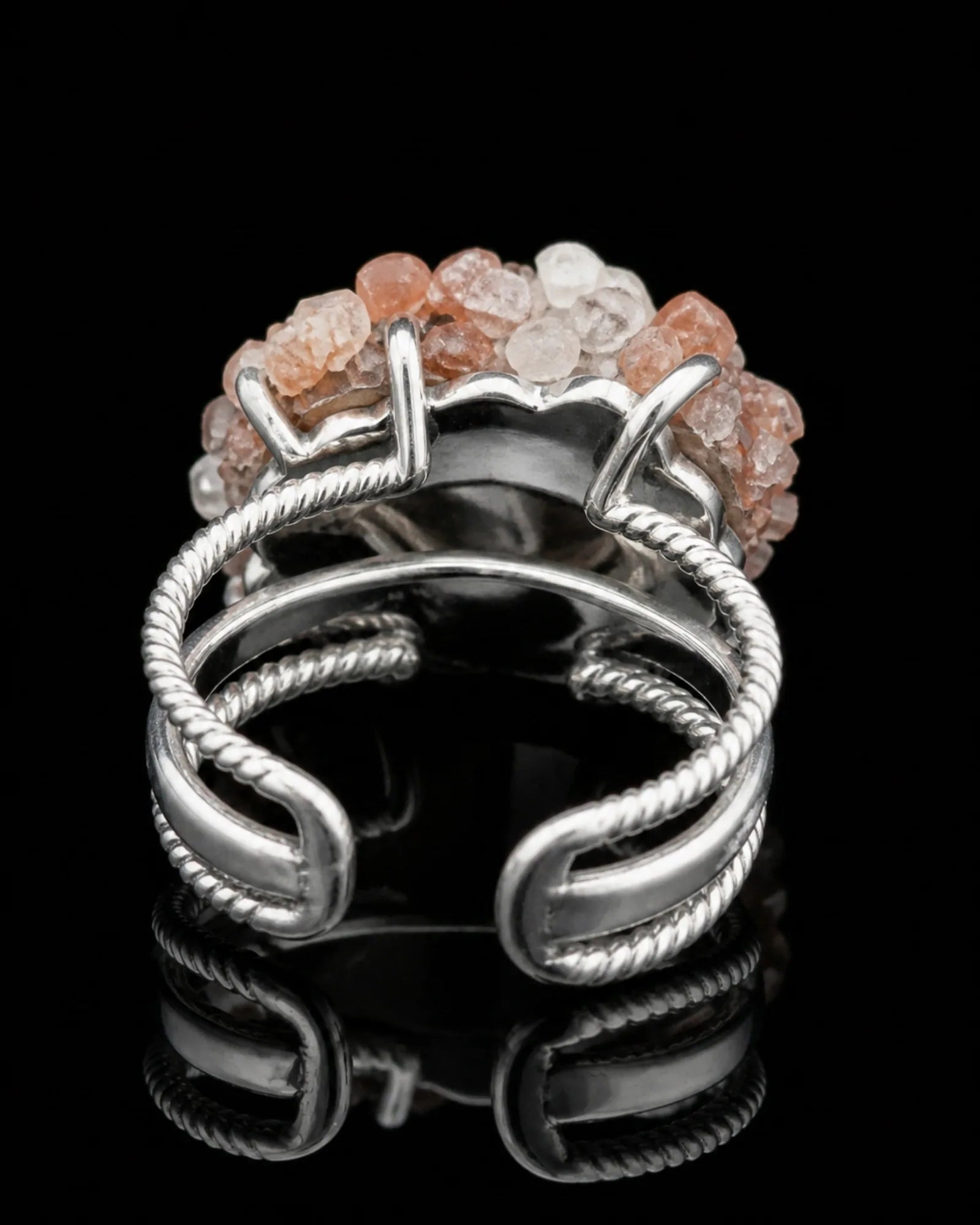 Warm Cluster Ring — JR01-016 — setting and construction detail