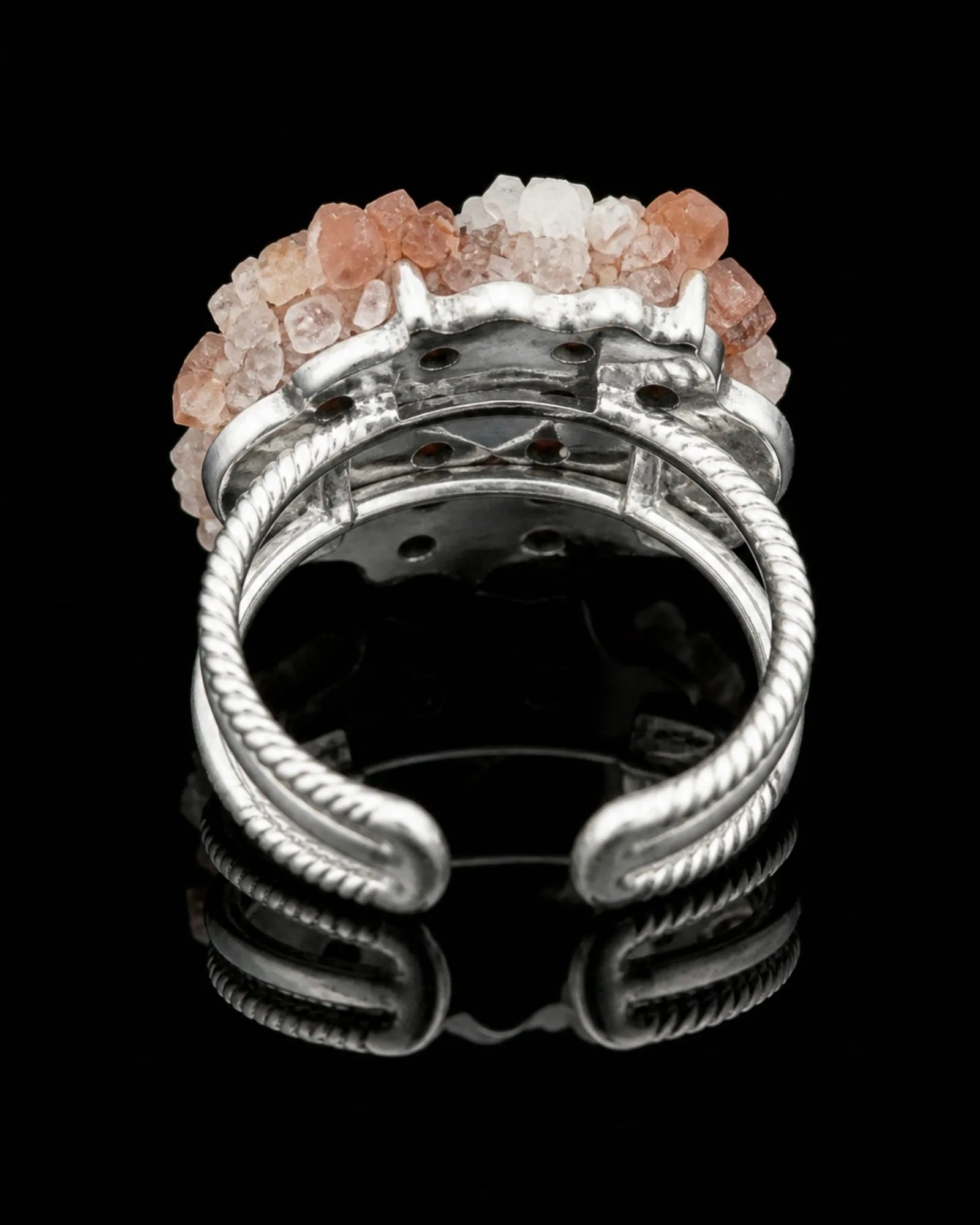 Warm Cluster Ring — JR01-016 — side and back construction view