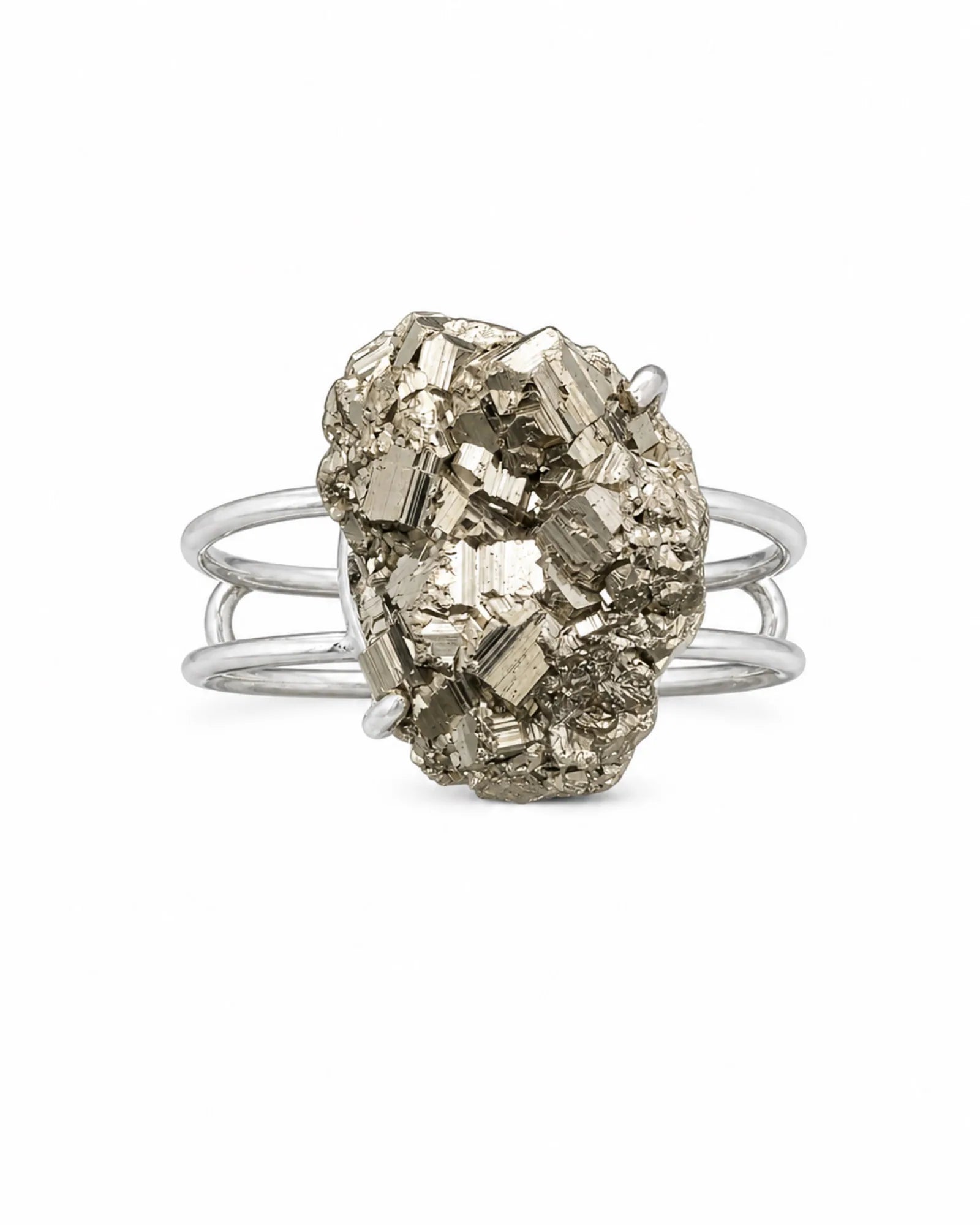 Metal Marker Ring — natural mineral ring