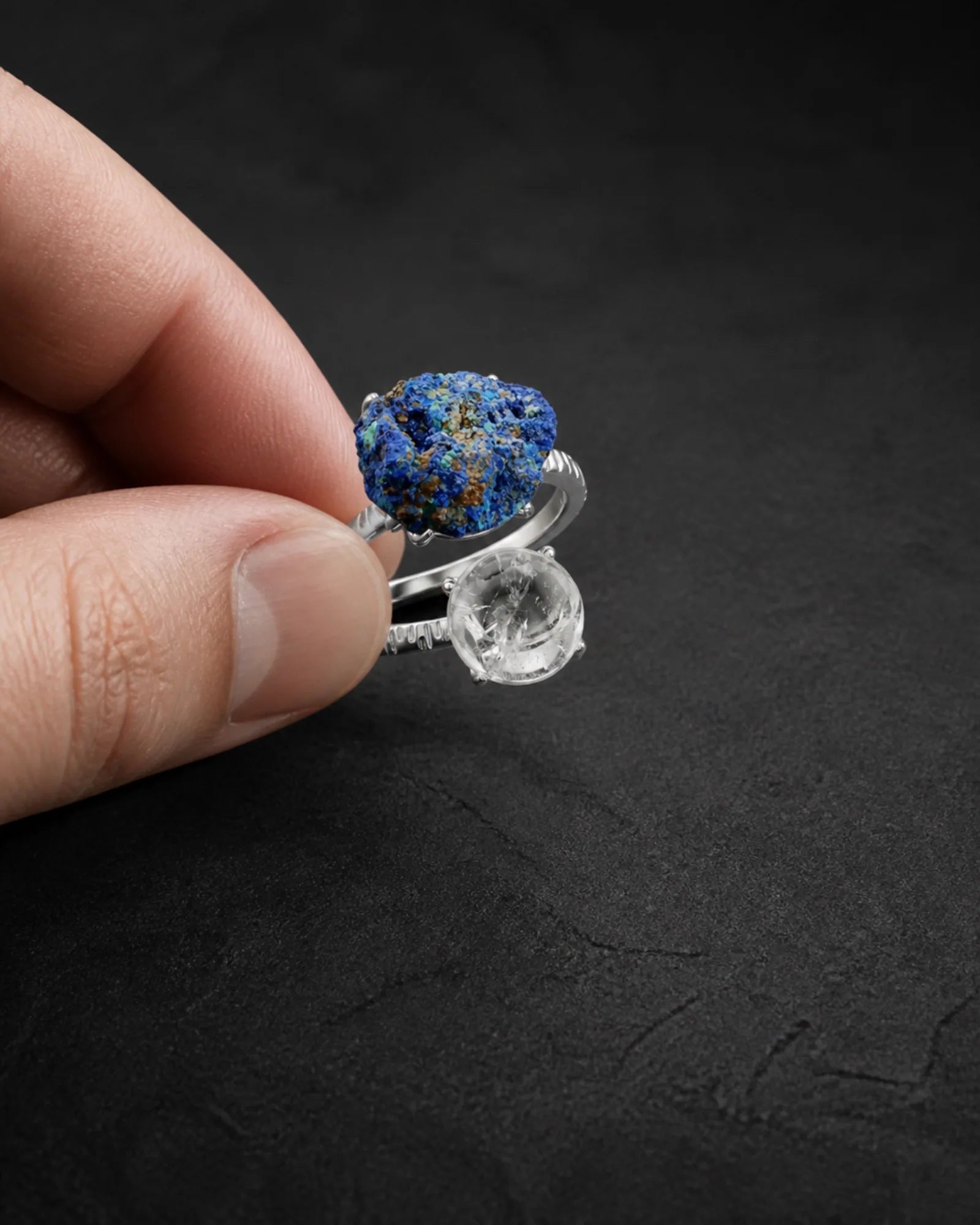 Blue Pocket Ring — JR01-019 — claim moment