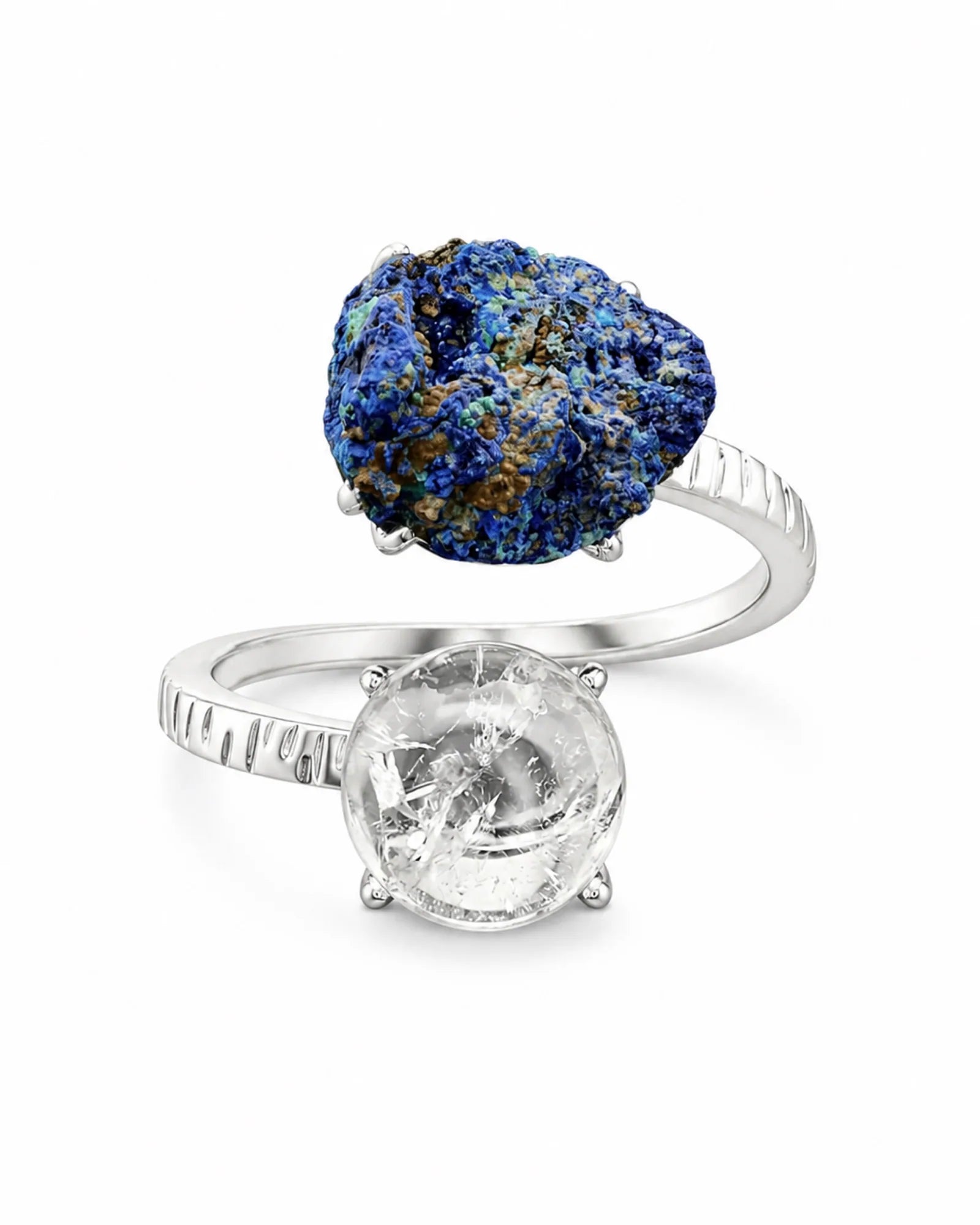 Blue Pocket Ring — natural mineral ring