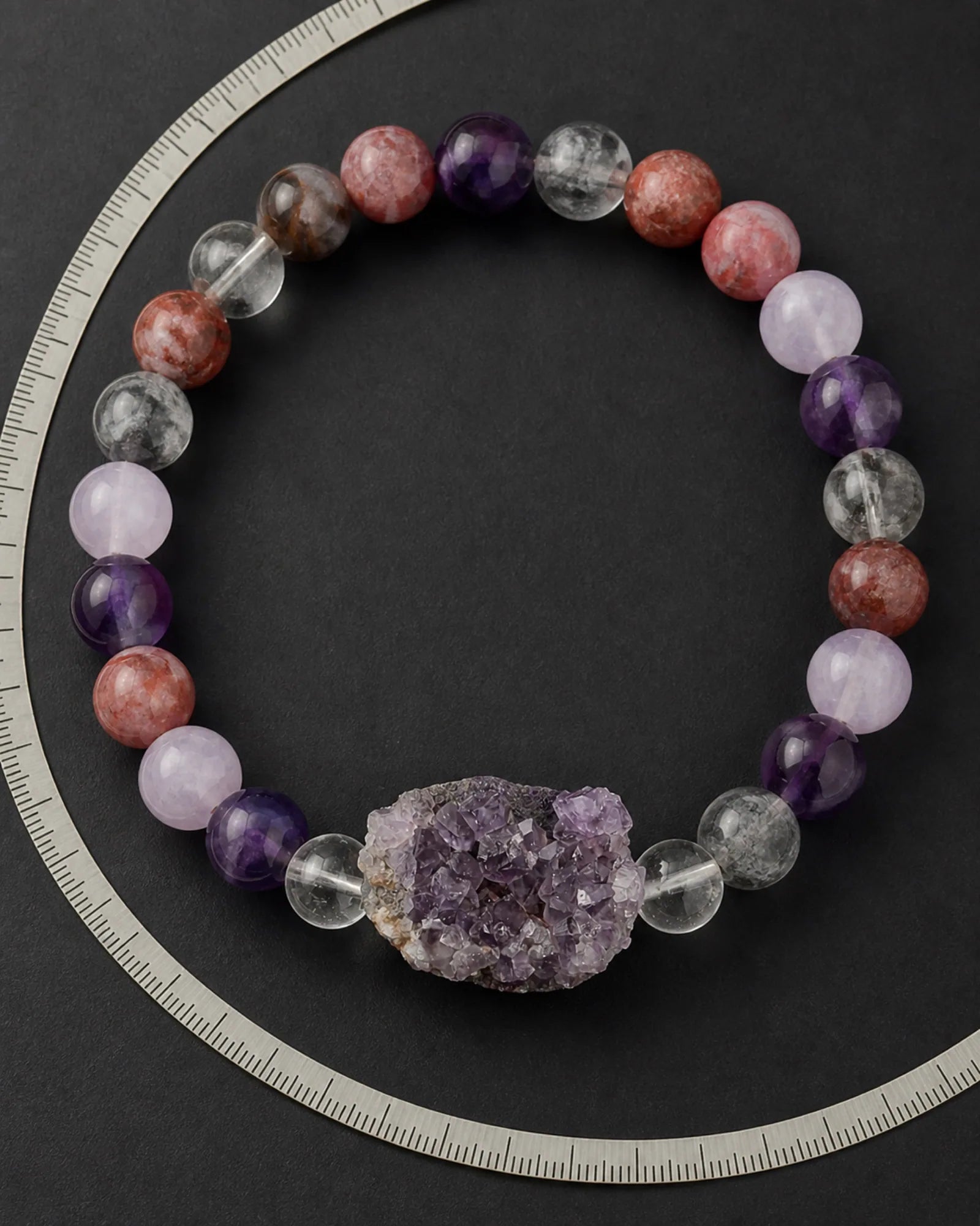 Quiet Violet Bracelet — SL01-001 — full structure and scale record