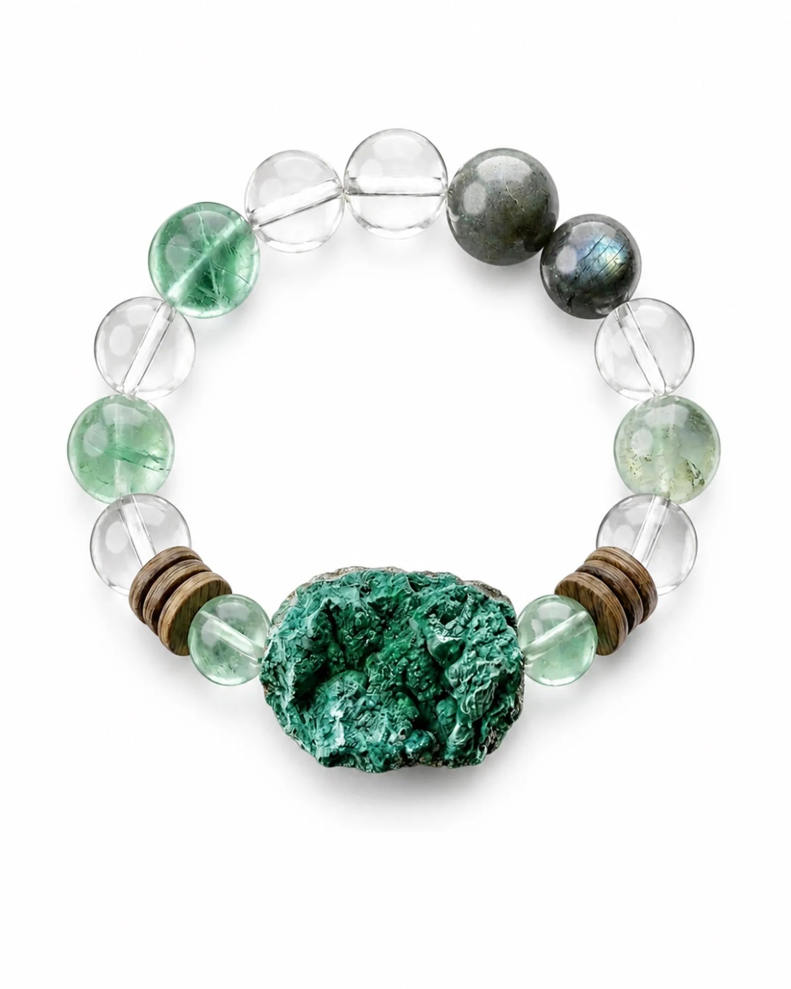 Green Anchor Bracelet — natural mineral bracelet
