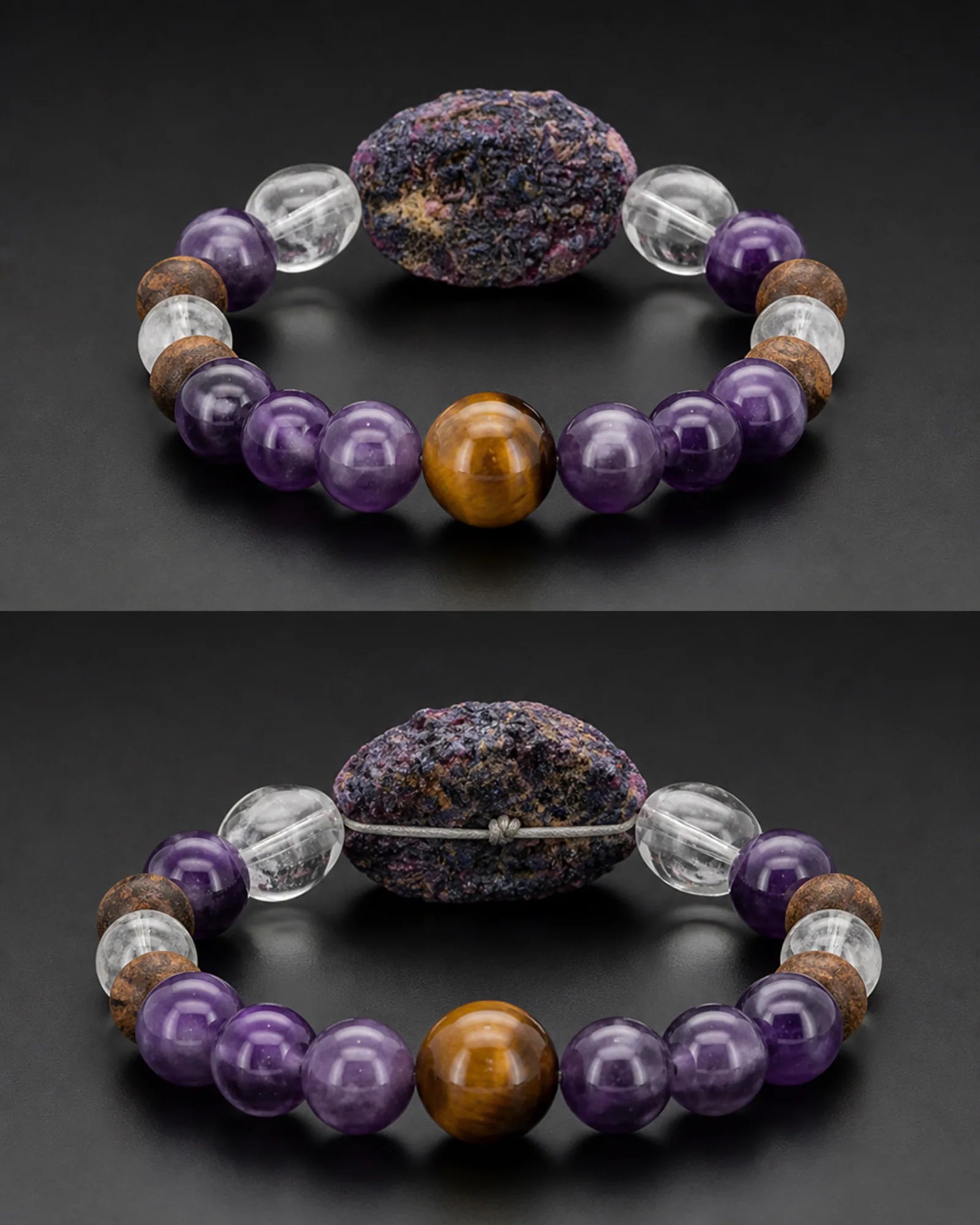 Starlit Ground Bracelet — SL01-003 — side and back construction view