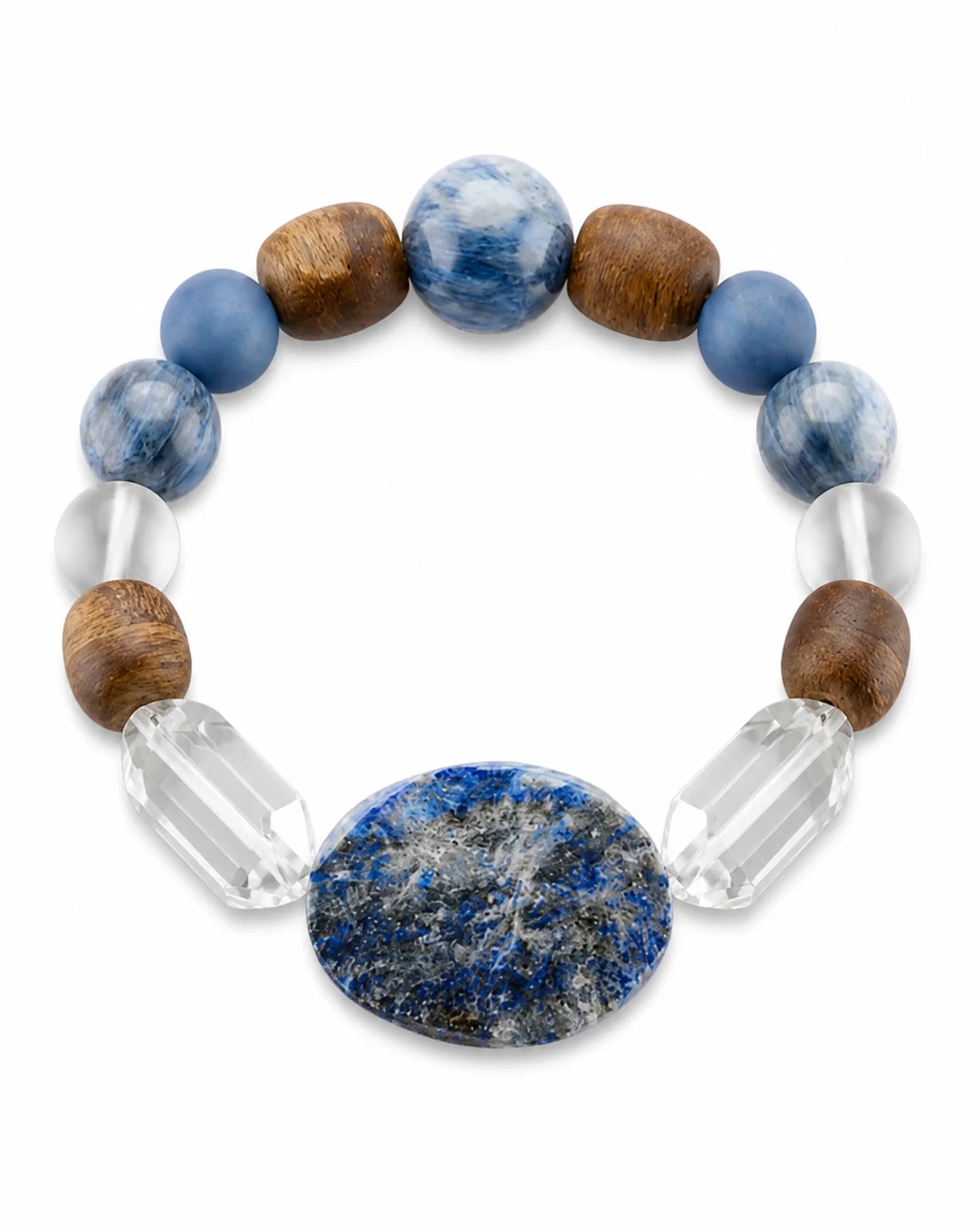 Blue Compass Bracelet — natural mineral bracelet