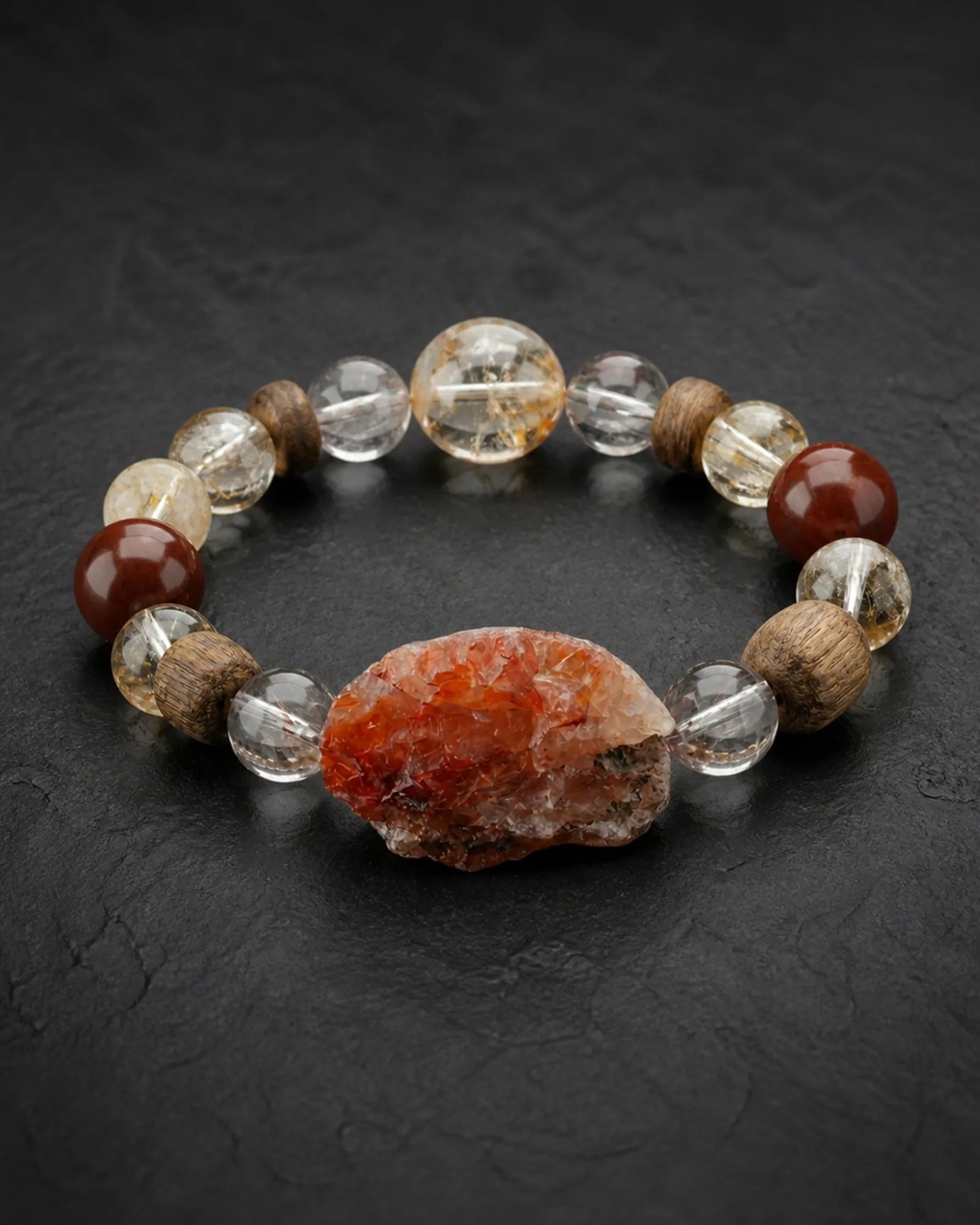 Ember Field Bracelet — SL01-006 — three-quarter construction view