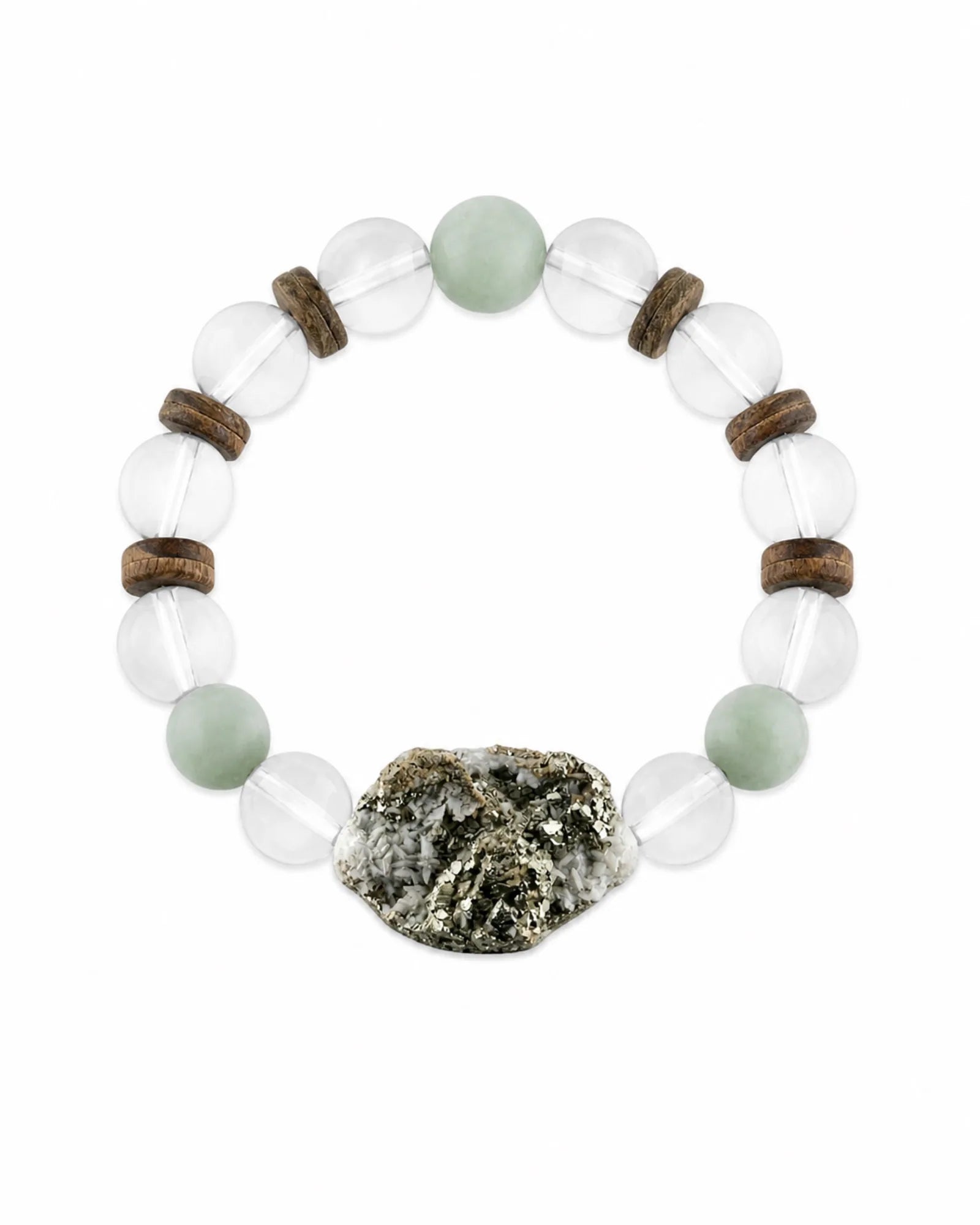 Silver Ground Bracelet — natural mineral bracelet