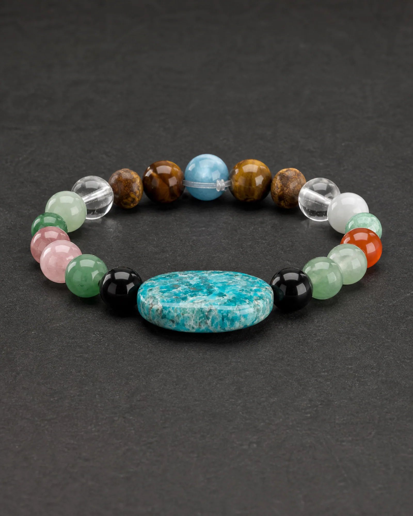 Blue Signal Bracelet — SL01-008 — side and back construction view