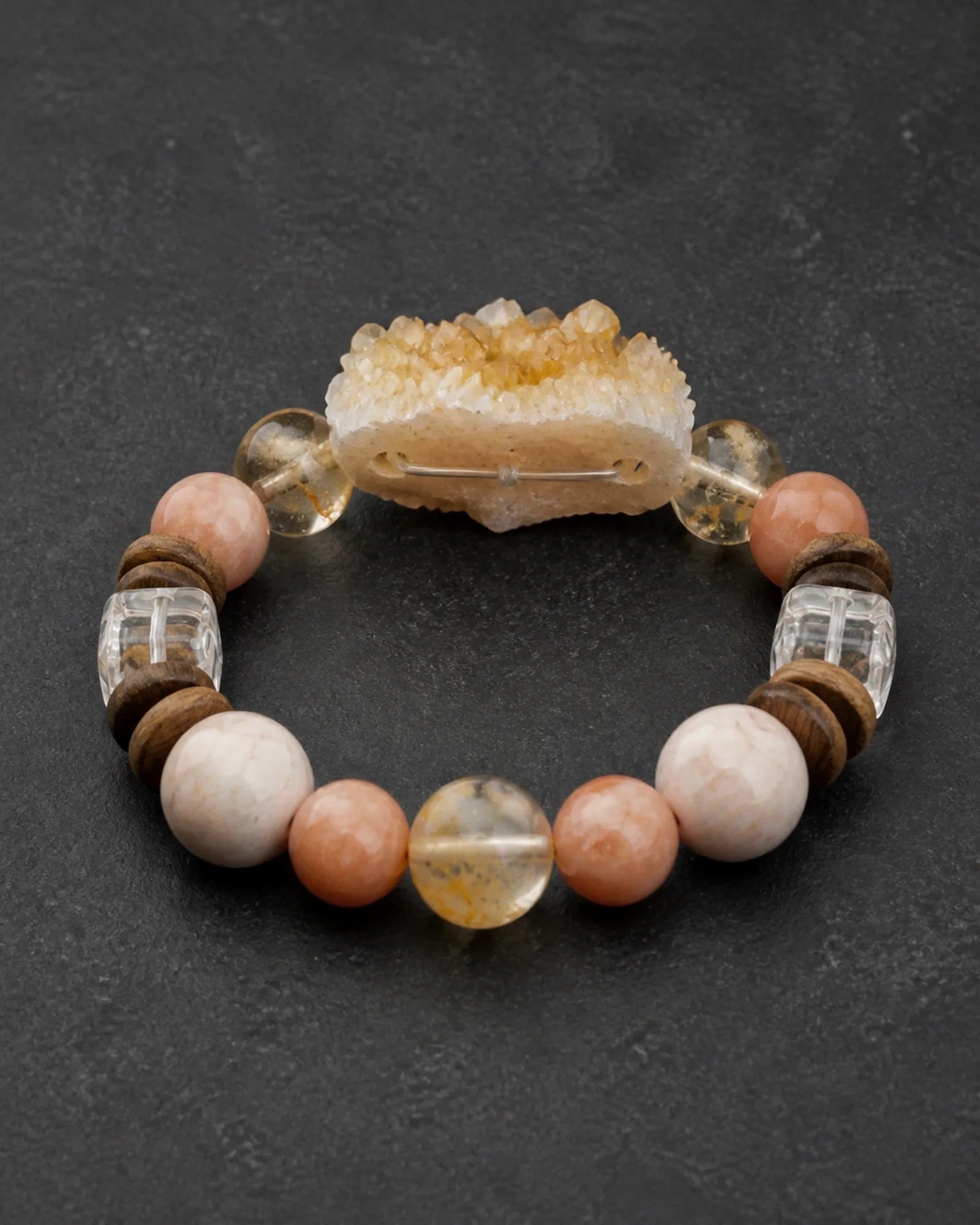 Morning Pollen Bracelet — SL01-010 — side and back construction view