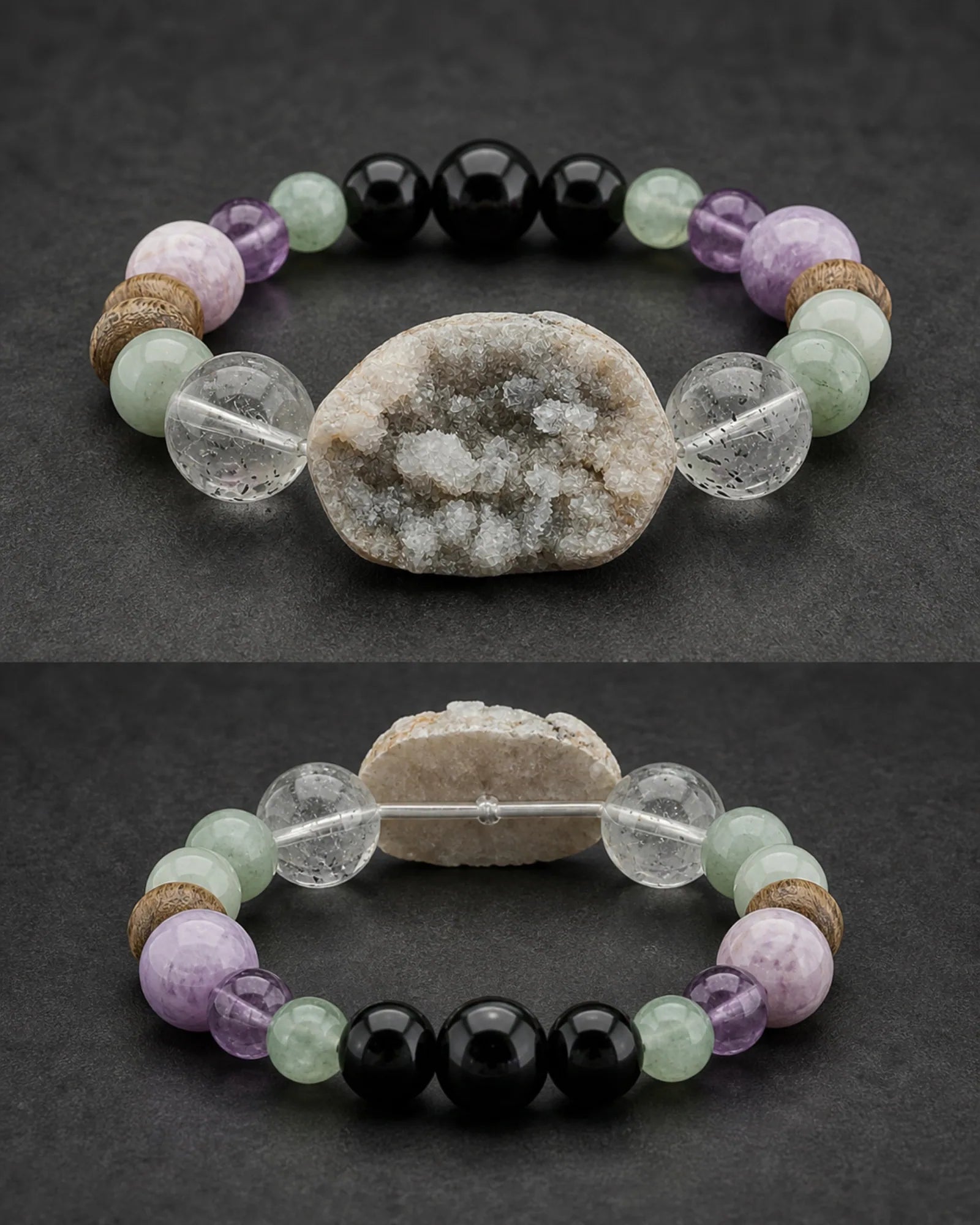 Salt Meadow Bracelet — SL01-011 — side and back construction view