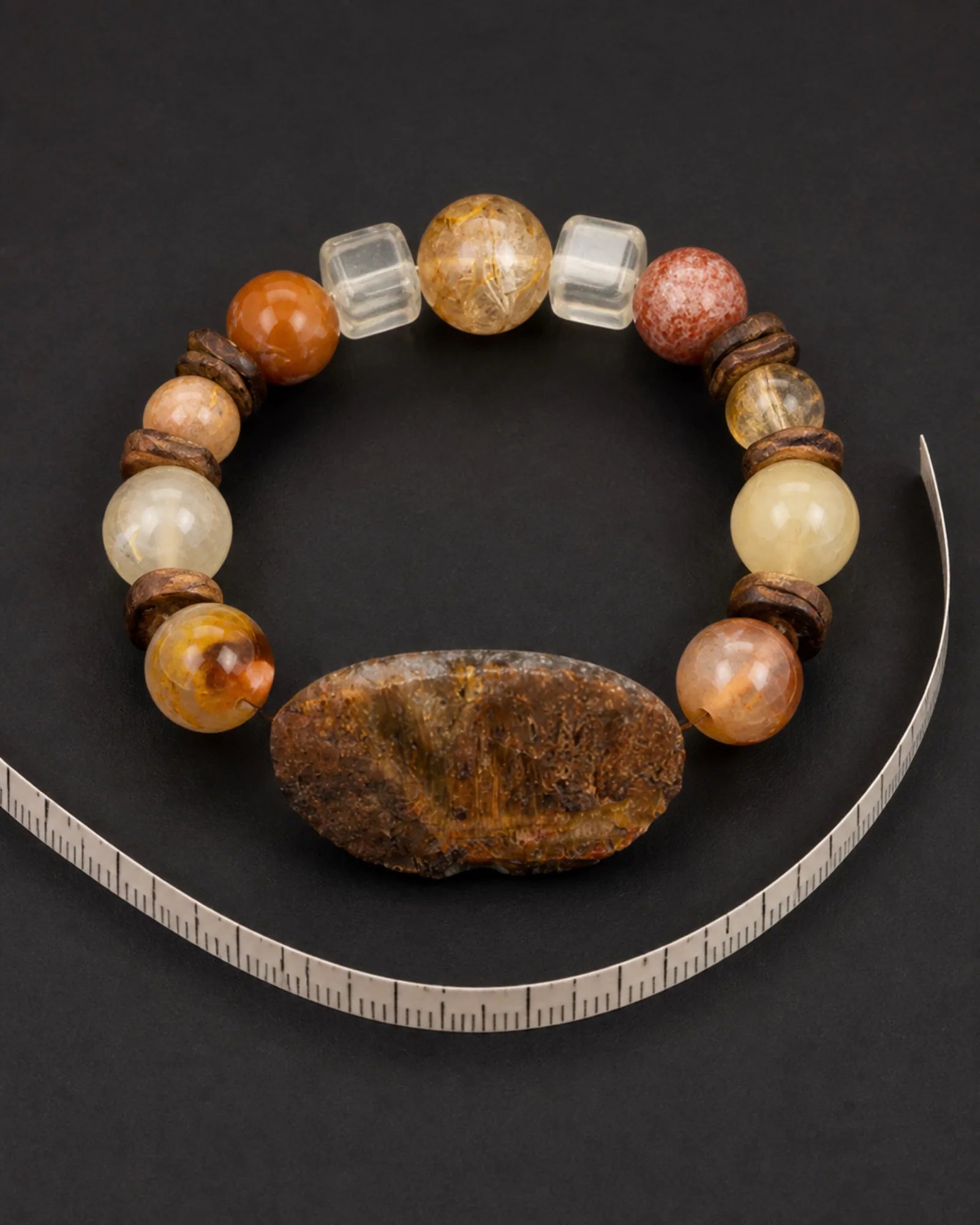 Root Script Bracelet — SL01-013 — full structure and scale record