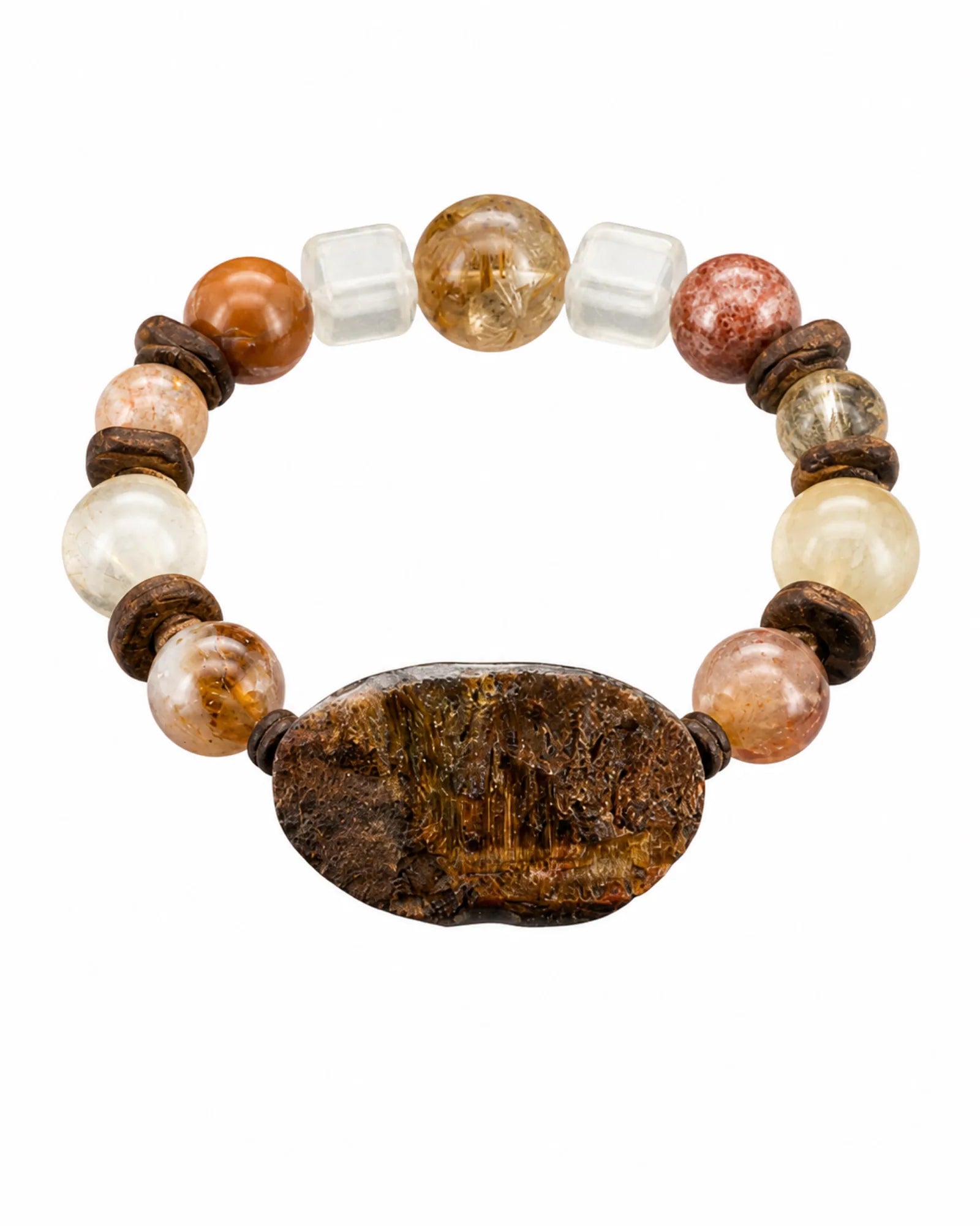 Root Script Bracelet — natural mineral bracelet