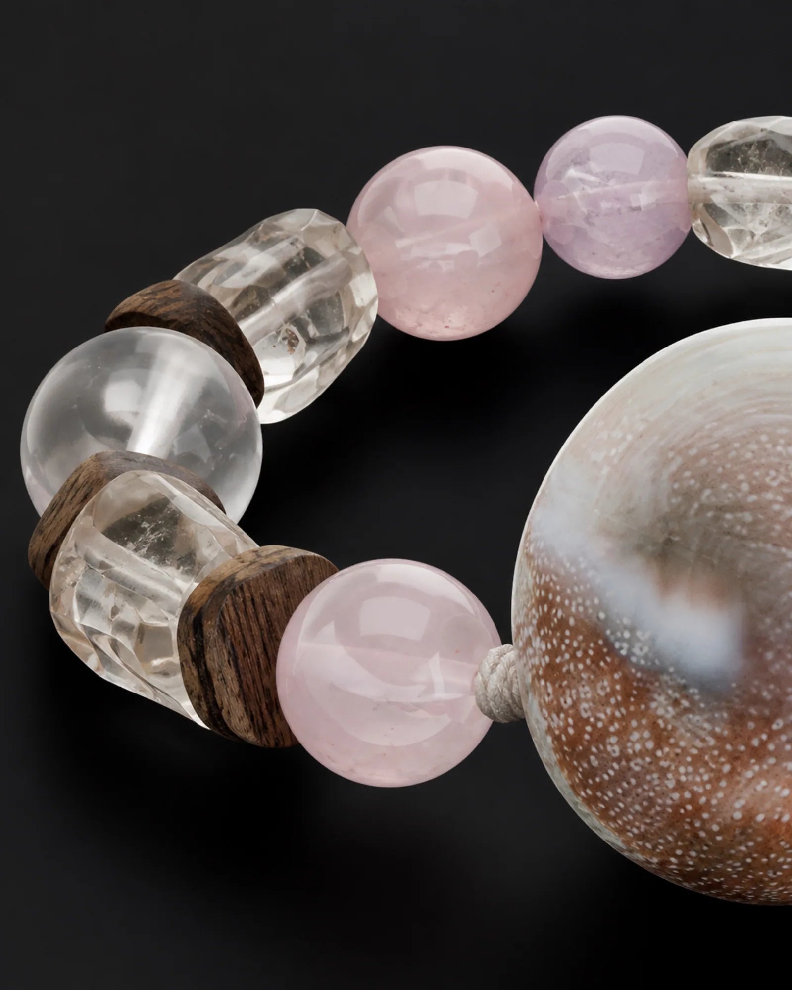 Tide Palm Bracelet — SL01-016 — bead sequence and connection detail
