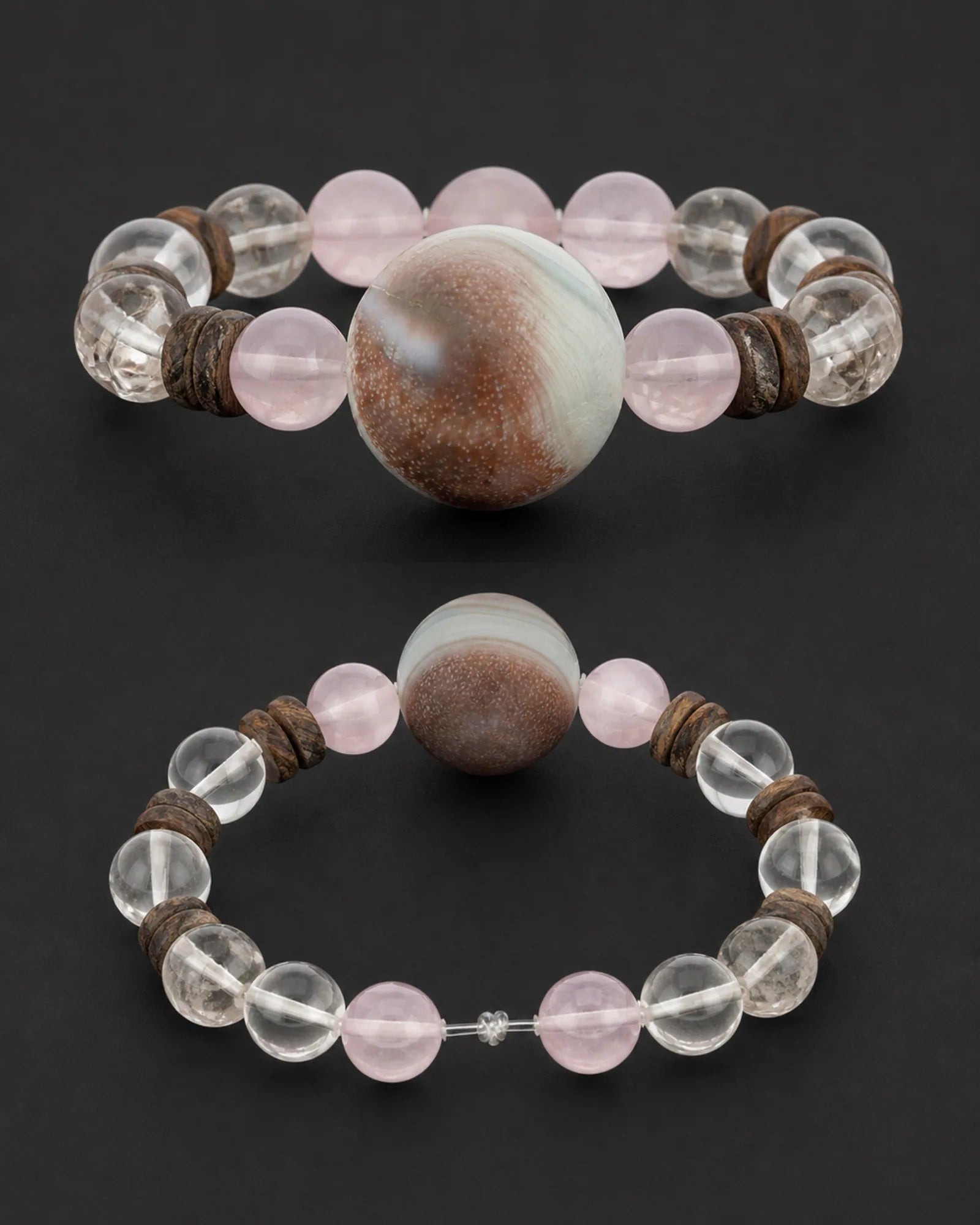 Tide Palm Bracelet — SL01-016 — side and back construction view