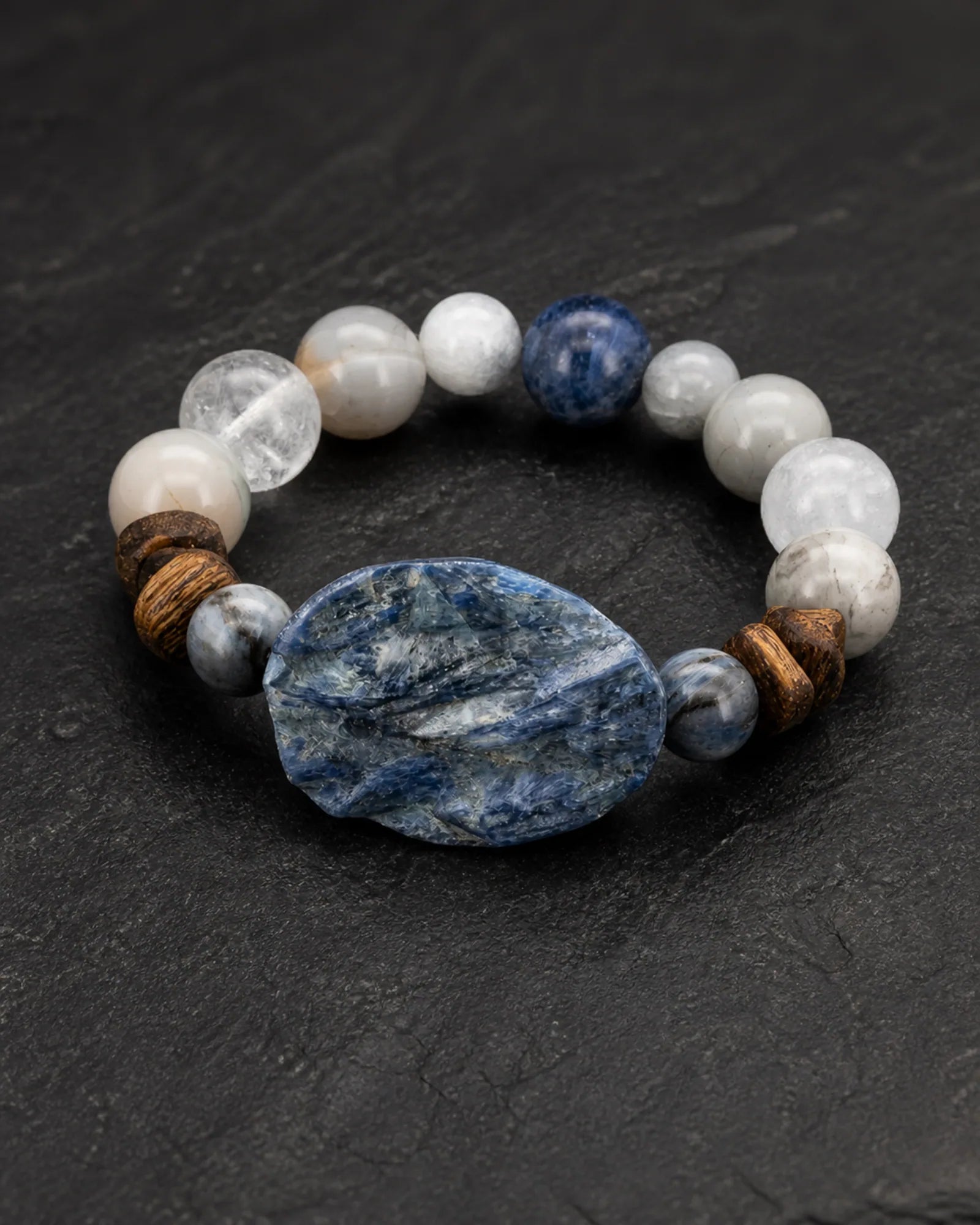 Quiet Current Bracelet — SL01-017 — three-quarter construction view